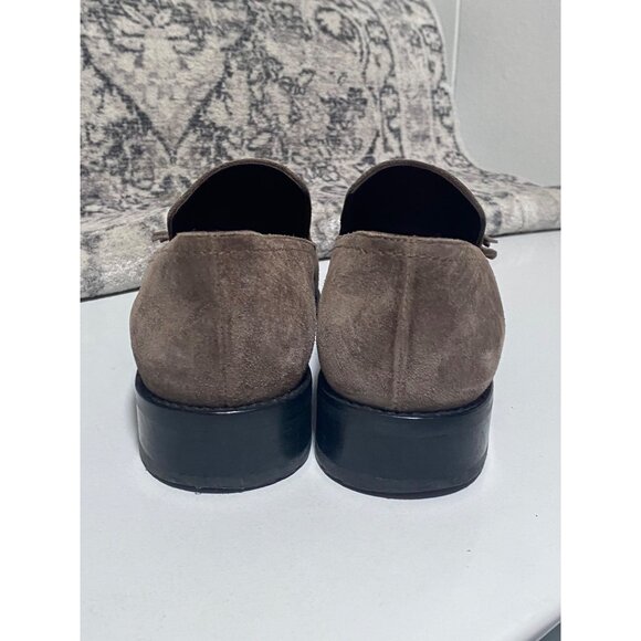 Stuart Weitzman Tassylady Suede Loafer in a Mocha Taupe Size 7 1/2" - Picture 5 of 7